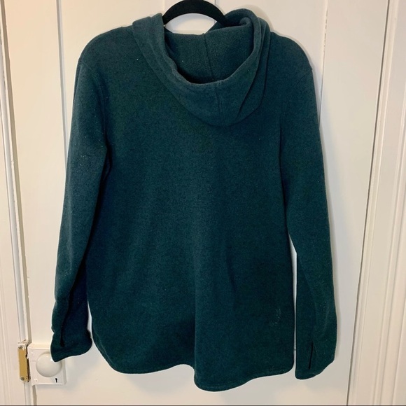 TEAL fleece  hoodie - Picture 4 of 4